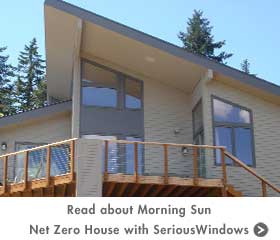 Read about Morning Sun Net Zero House with SeriousWindows